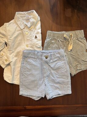 Lot of 18-24 clothes Seersucker Kids Shorts Janie and Jack, gap